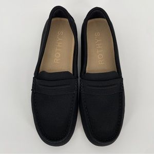 Rothy’s Women’s The Driver Black Knit Loafers Flats Shoes
